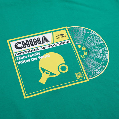 Men Table-Tennis Shirt "Vinyl" green - ATST027-4
