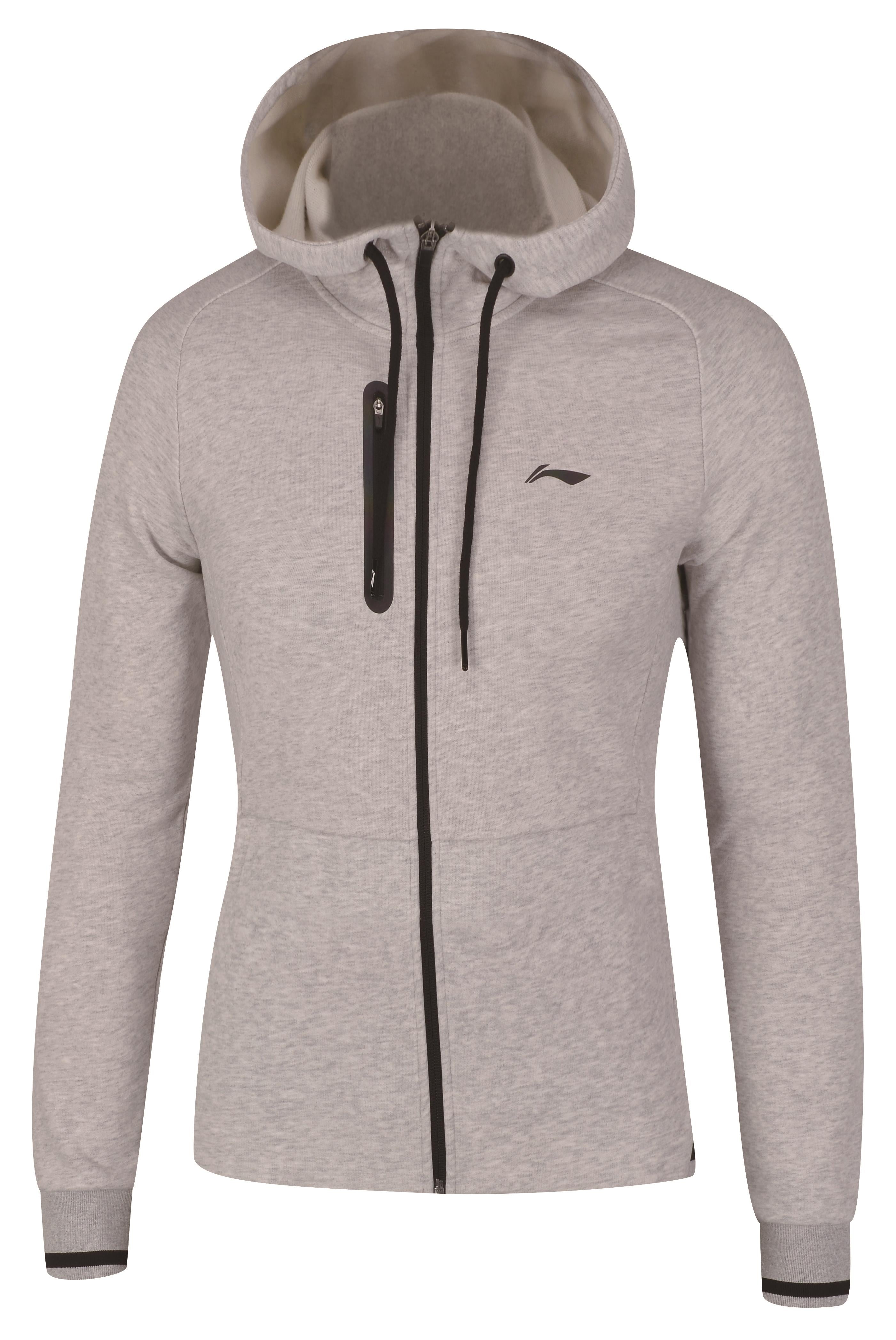 Damen Hoodie Jacke grau - AWDN916-2