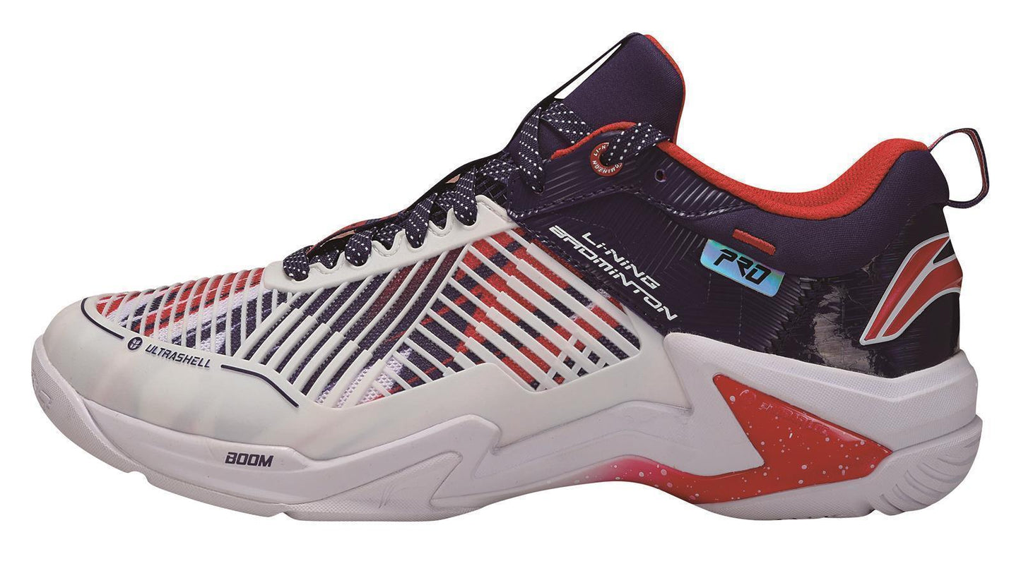 Unisex Badmintonschuh Donner Pro weiß/blau - AYAT009-3