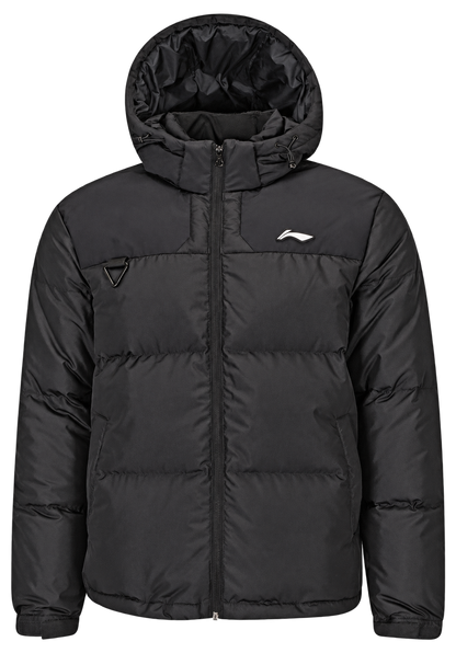Li-Ning Herren Daunenjacke mit Kapuze schwarz - AYMS213-1
