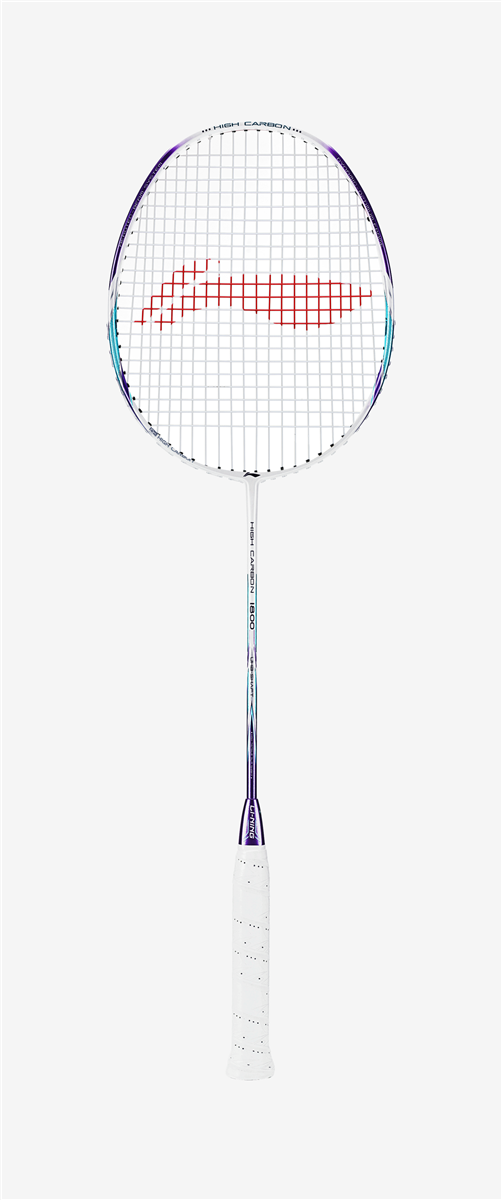 Badmintonschläger High Carbon HC1800 weiß-grün bespannt - AYPL104-3