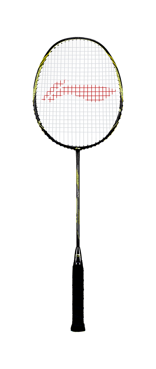 Badmintonschläger High Carbon HC1100 schwarz-orange bespannt - AYPM014-3