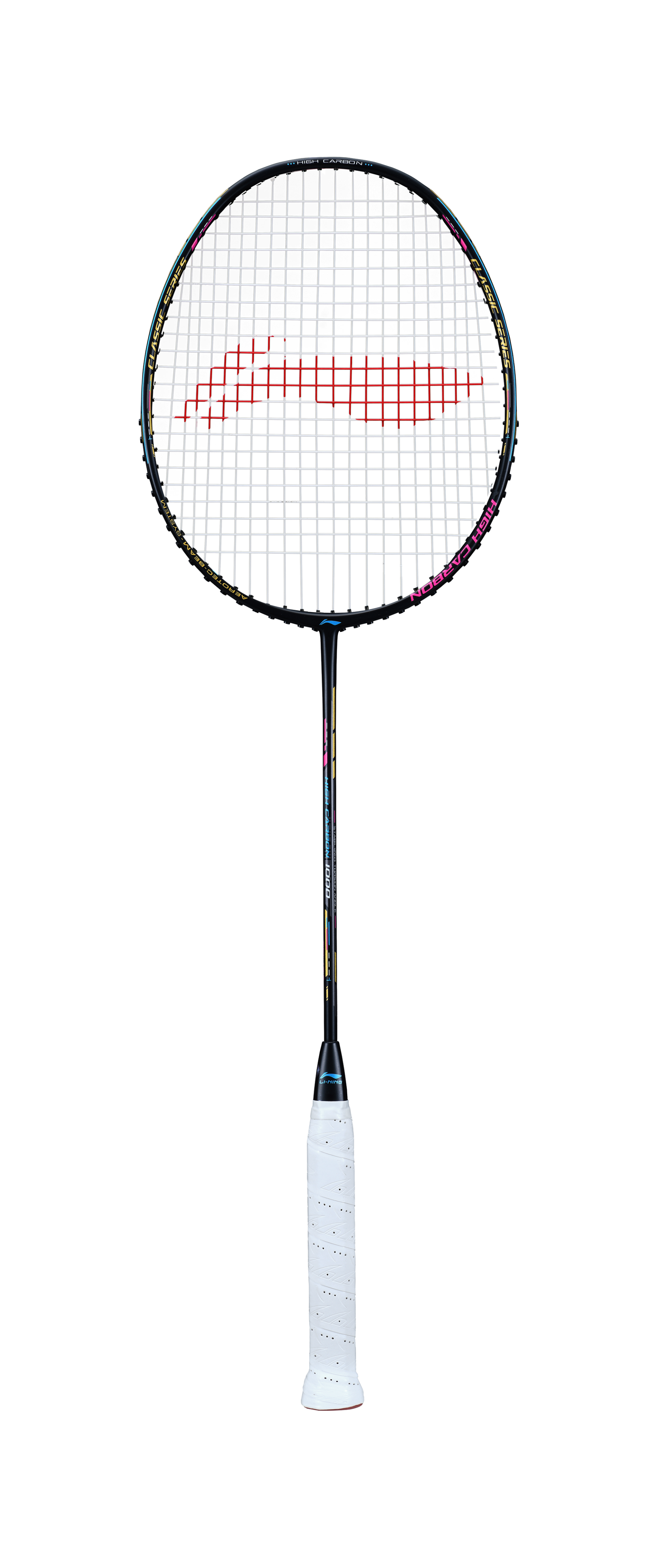 Badmintonschläger High Carbon HC1000 schwarz bespannt - AYPQ138-3