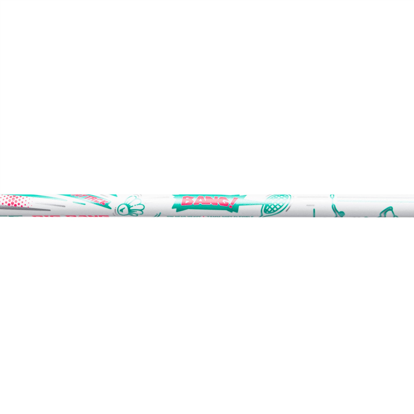 Badmintonschläger AXFORCE BIGBANG (7U) weiß - unbespannt - AYPS275-1/AYPT291-7