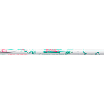 Badmintonschläger AXFORCE BIGBANG (7U) weiß - unbespannt - AYPS275-1/AYPT291-7