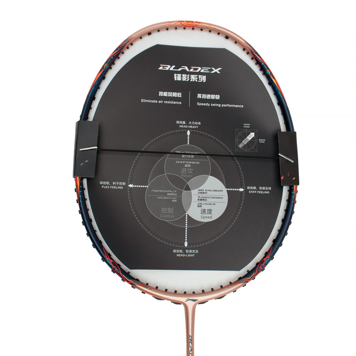 Badmintonschläger BLADEX 900 MAX Sun (4U) Gold - unbespannt - AYPT323-4