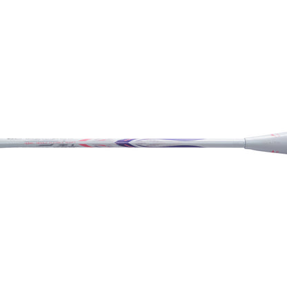 Badmintonschläger BladeX 600 (5U) White - Lilac unbespannt  - AYPV015-5
