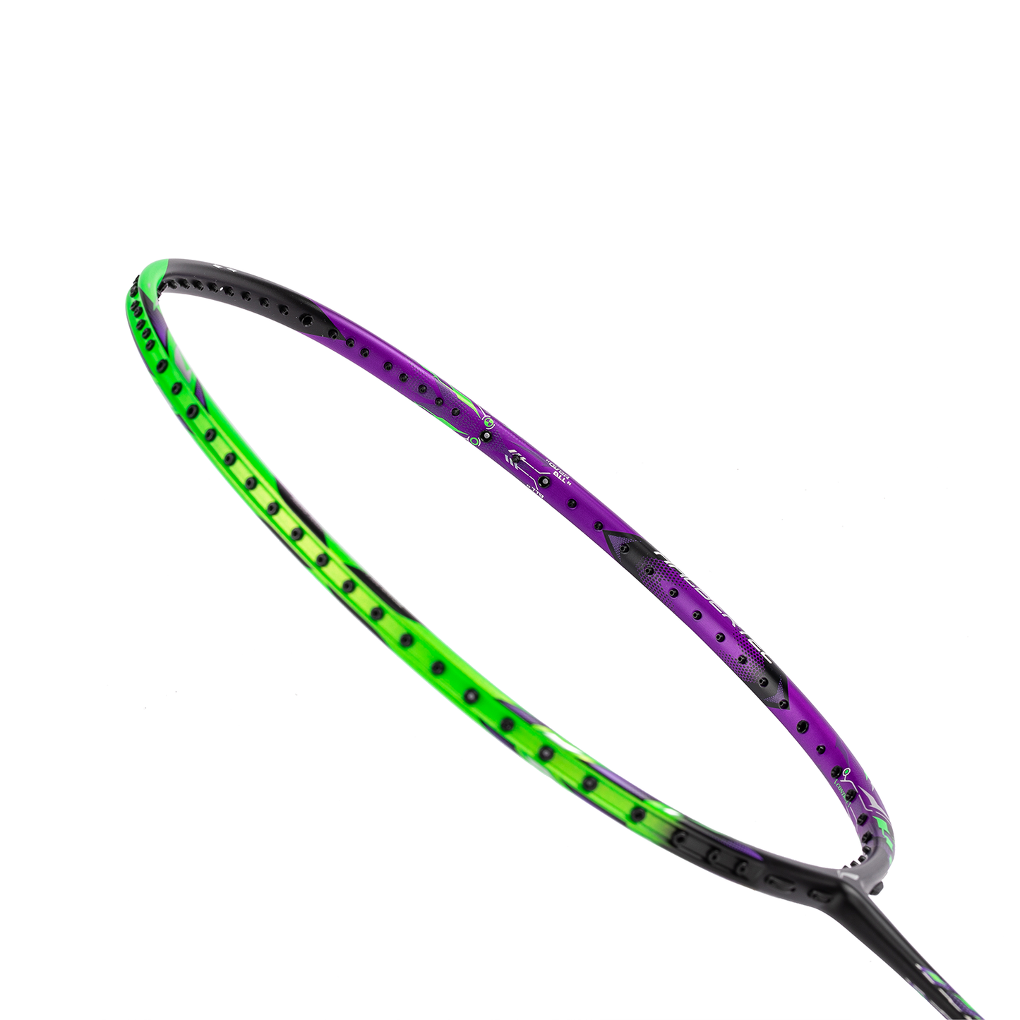 Badmintonschläger HalberTec 9000 (4U) G6 - Grün/Lila - unbespannt  - AYPU021-46