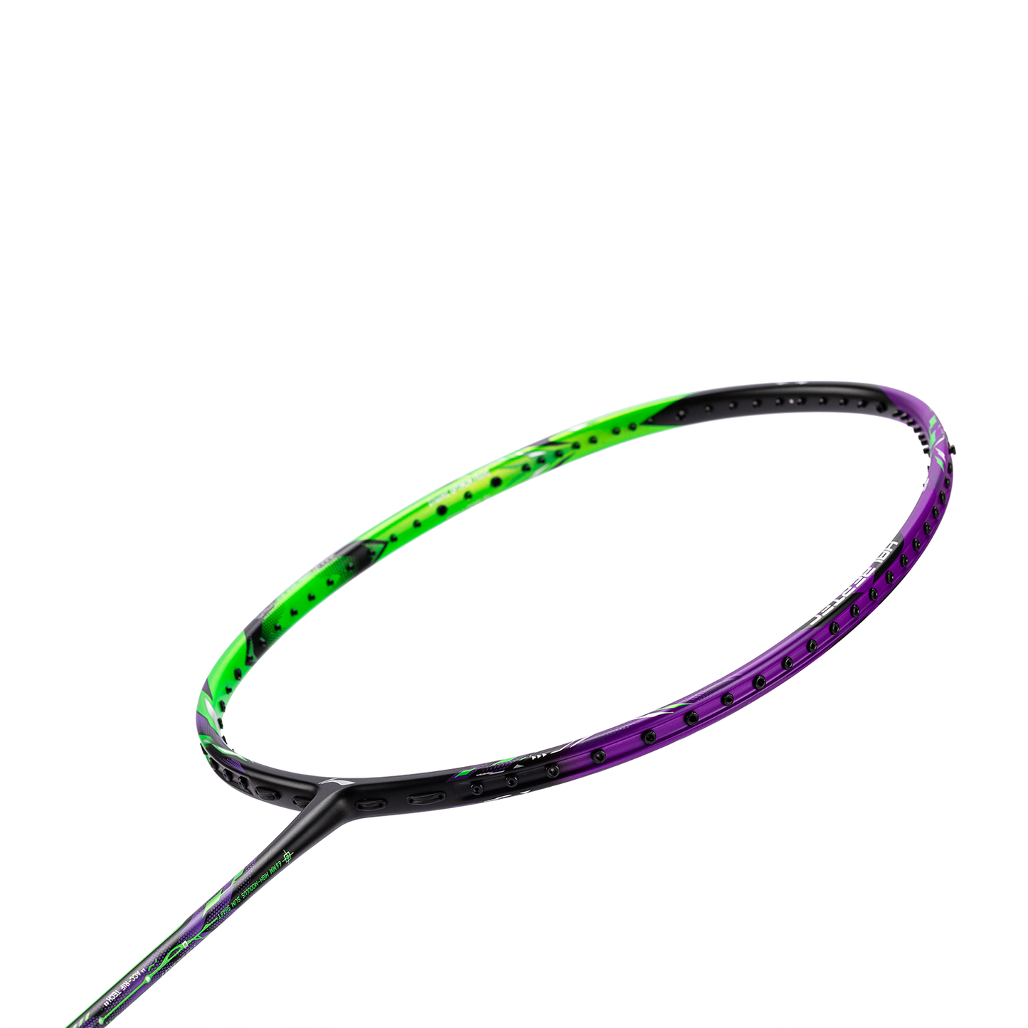 Badmintonschläger HalberTec 9000 (4U) G6 - Grün/Lila - unbespannt  - AYPU021-46