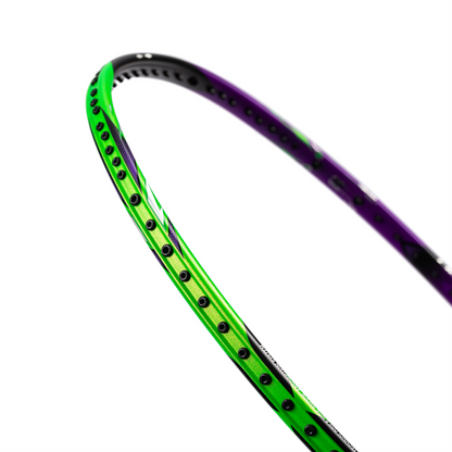 Badmintonschläger HalberTec 9000 (4U) G6 - Grün/Lila - unbespannt  - AYPU021-46