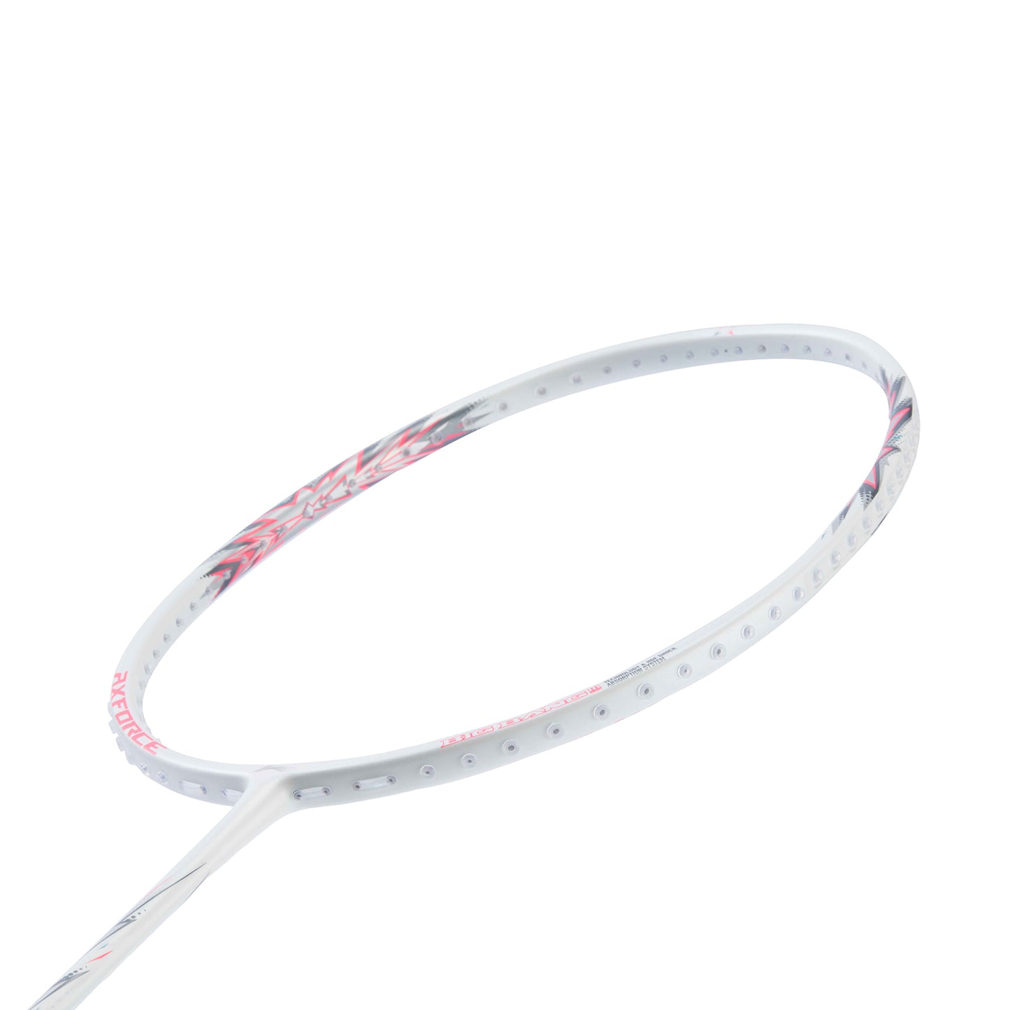 Badmintonschläger AXFORCE BIGBANG (5U) weiß/pink - unbespannt - AYPU051-5