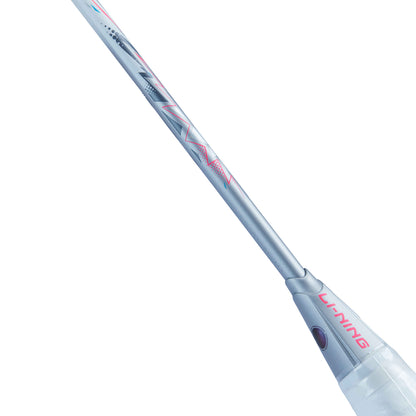 Badmintonschläger AXFORCE BIGBANG (5U) weiß/pink - unbespannt - AYPU051-5
