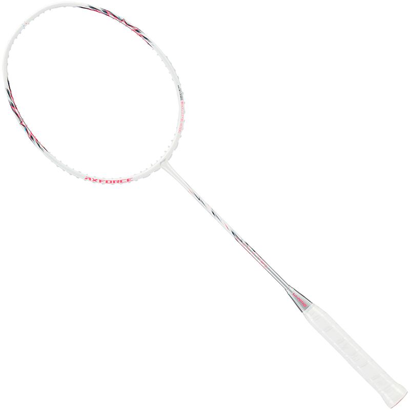 Badmintonschläger AXFORCE BIGBANG (5U) weiß/pink - unbespannt - AYPU051-5