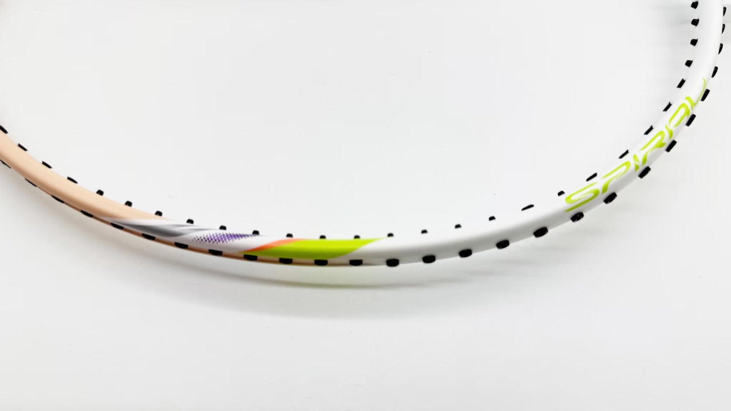 Badmintonschläger BladeX Spiral (4U) - beige - unbespannt - AYPV017-4