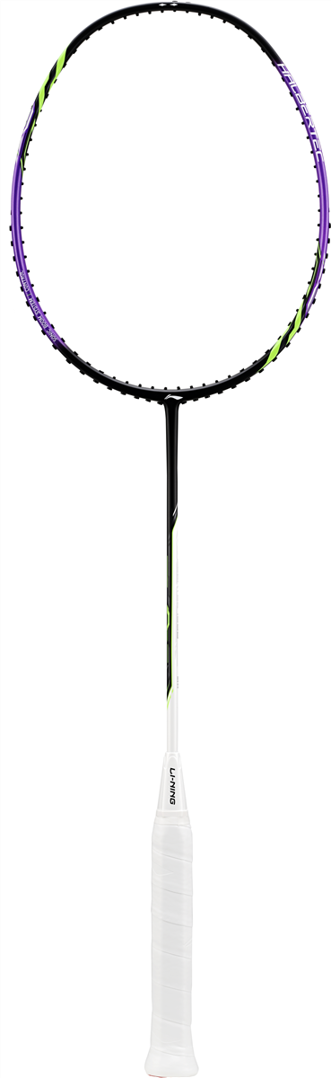Badmintonschläger HalberTec 1000 (5U) schwarz/lila - bespannt  - AYPV021-50