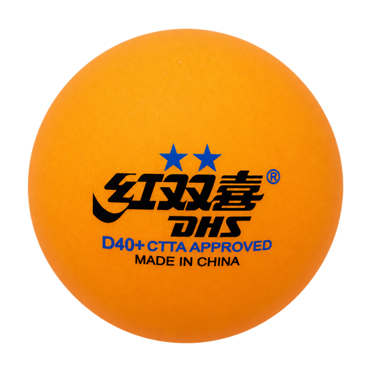 DHS Tischtennisball "CELL-FREE-DUAL" 2 Stern 40 mm+ Orange (10 St./Kiste) DXAL005-3