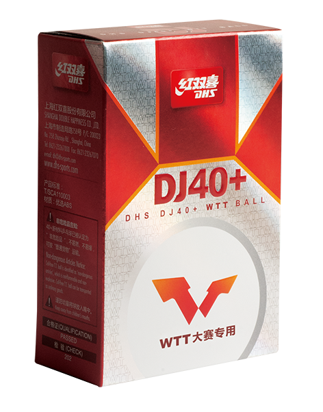 DHS Tischtennisball DJ40 WTT Weiß (6 Pack) DXAR002-1/DXAV001-2