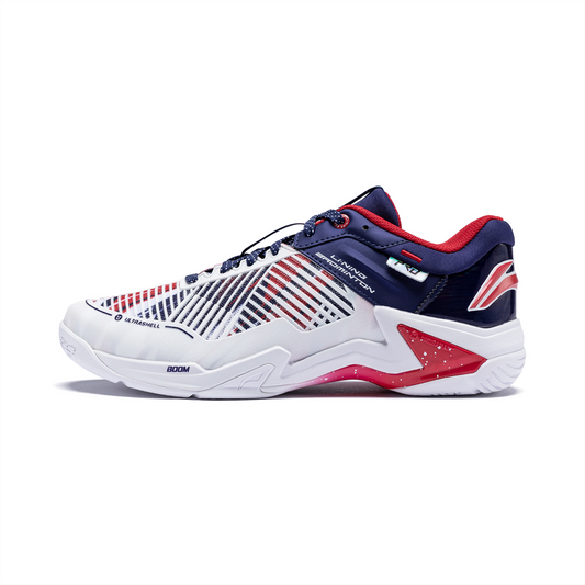 Unisex Badmintonschuh Donner Pro weiß/blau - AYAT009-3