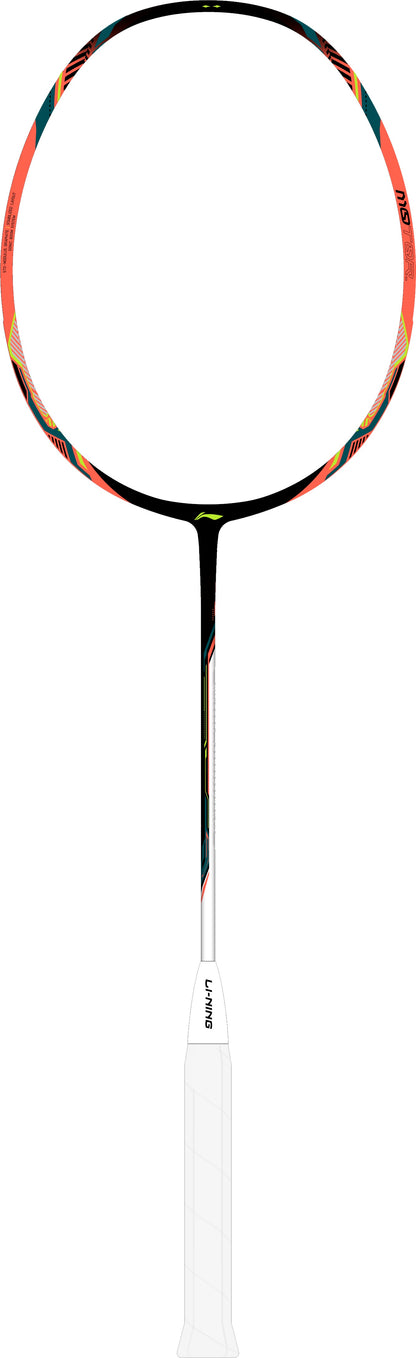 Badmintonschläger HalberTec Motor (4U) schwarz/neon-pink - unbespannt  - AYPU075-4