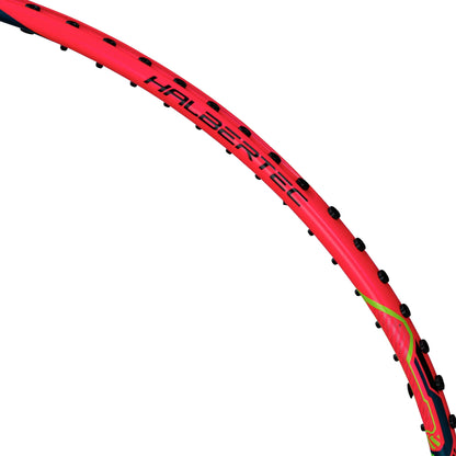 Badmintonschläger HalberTec Motor (4U) schwarz/neon-pink - unbespannt  - AYPU075-4