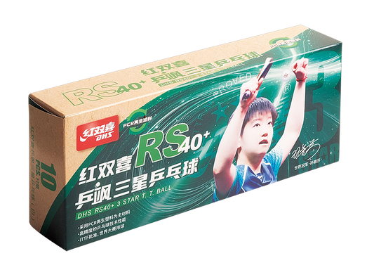 DHS Tischtennisball RS40+ 3-Sterne Weiß (10 Pack) - DXAV003-2