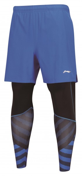 Herren Leg Warmer Shorts inklusive Tight blau - AAPN151-2