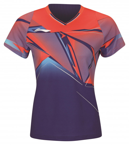 Damen Sportshirt "International Players" Blue-Orange - AAYS130-2