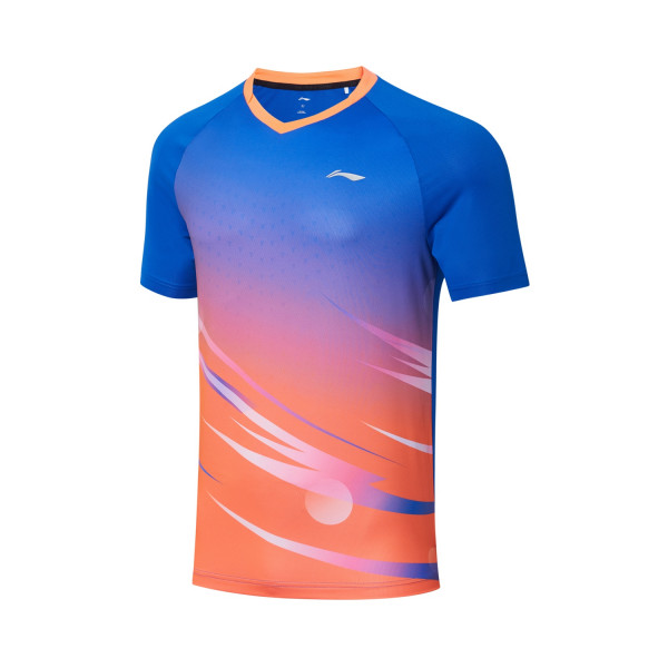 Tischtennis Herren Team Wettkampftrikot Topspin - orange-blau - AAYT031-2