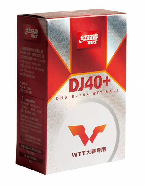 DHS Ball DJ40 WTT Weiß (6 Pack)