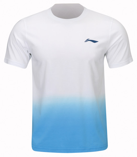 Unisex Sportshirt "Ozean" weiß/blau - AHST355-1