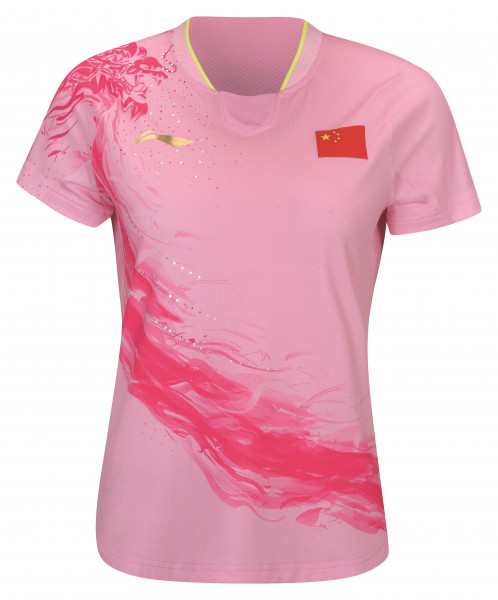 Tischtennis Damen Nationaltrikot für Olympia - pink - AAYR358-3