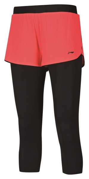 Damen Leg Warmer Sport-Shorts Red - ASKM066-2