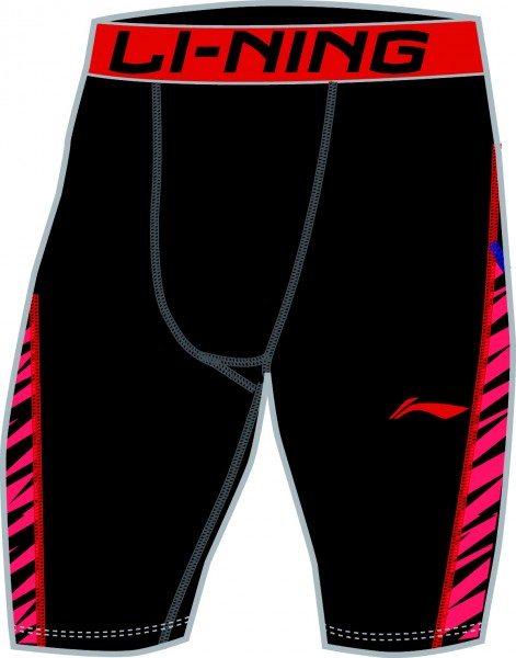 Unterziehhose Tight Unterhose "Tournament Shorts" rot - AUSL019-2